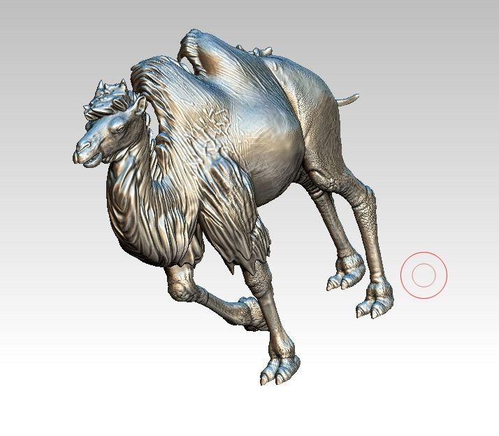 Camel staue 3D print model_1