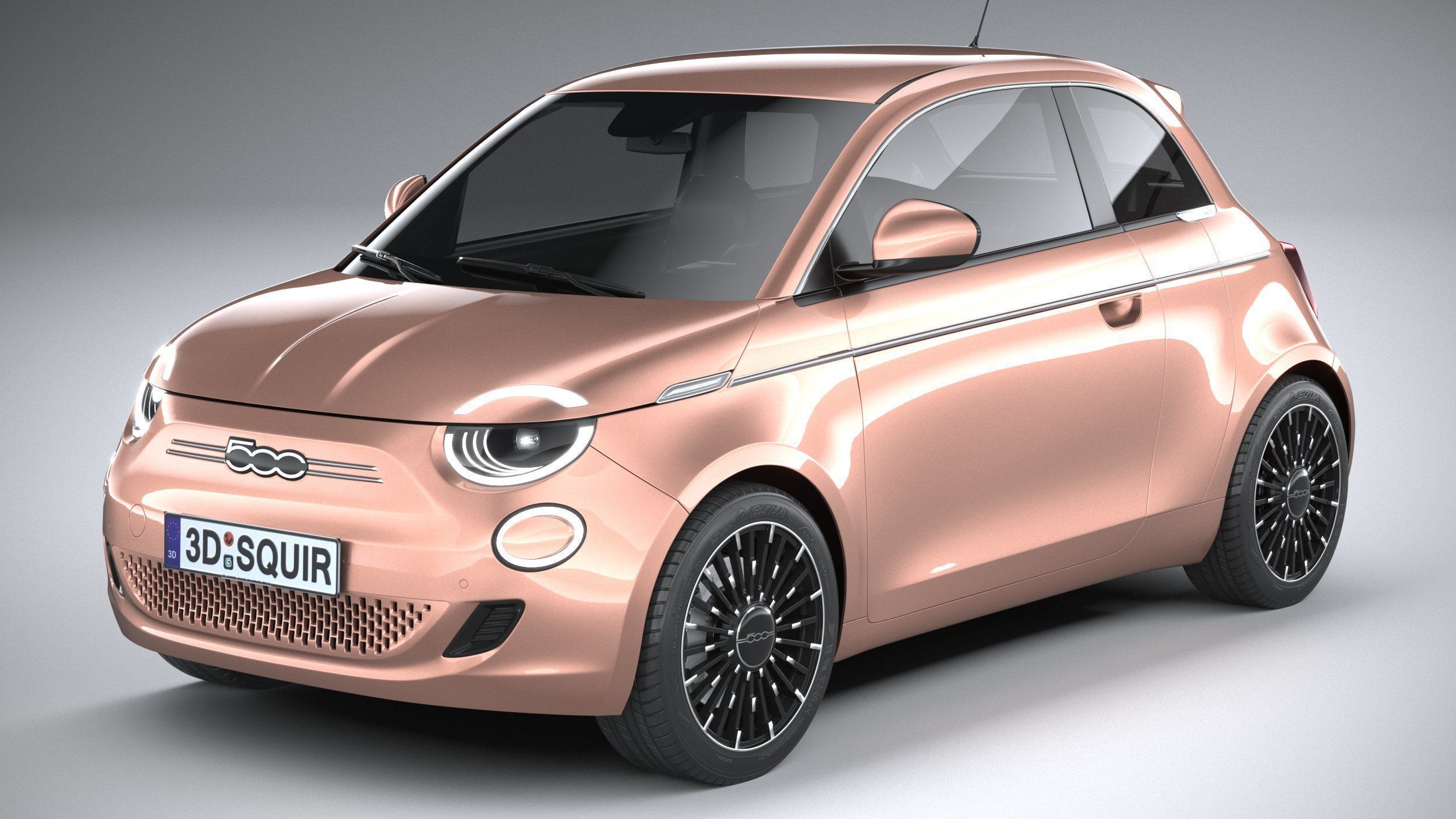 Fiat 500 3-1 2021 3D model_1