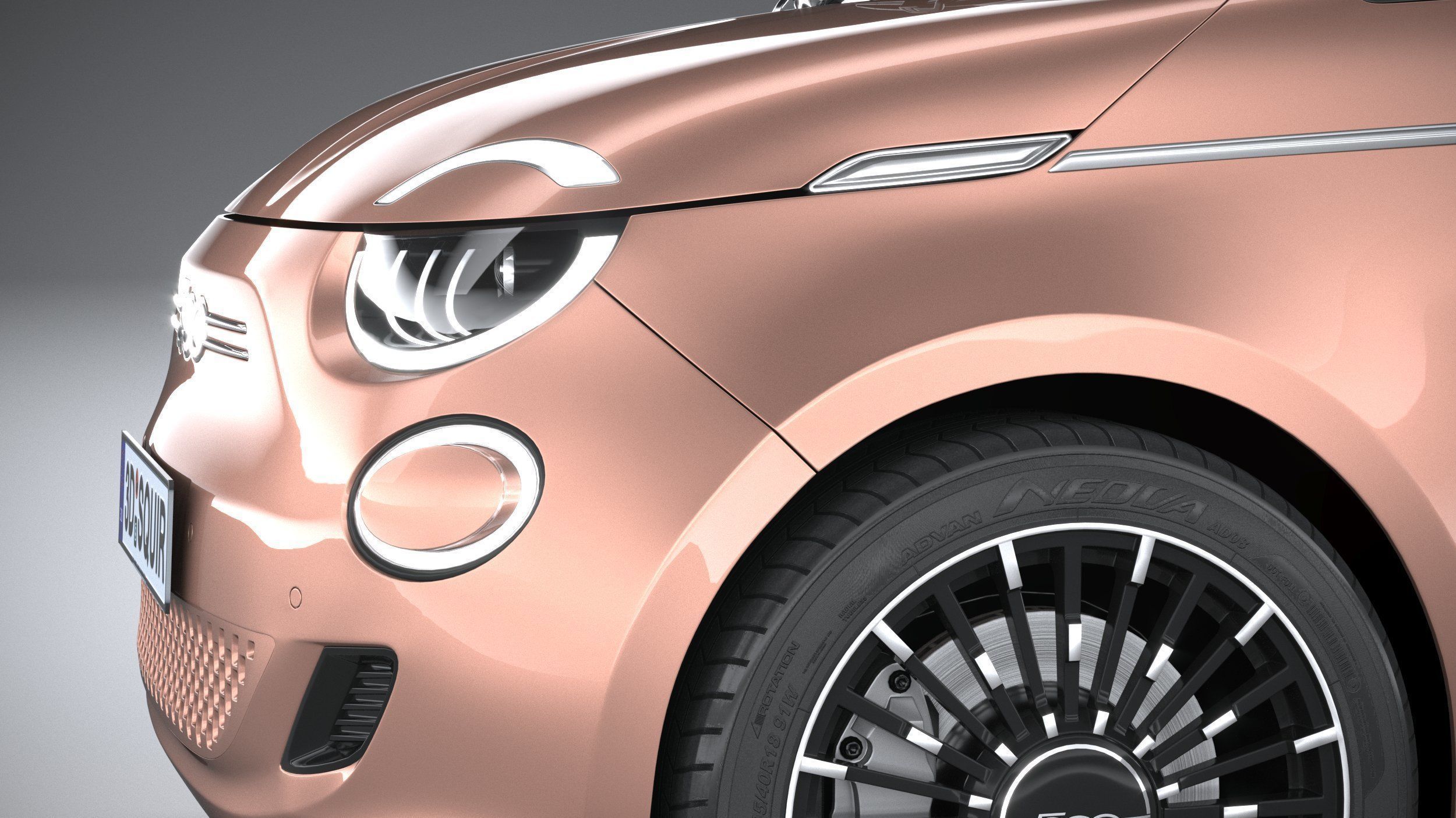 Fiat 500 3-1 2021 3D model_3