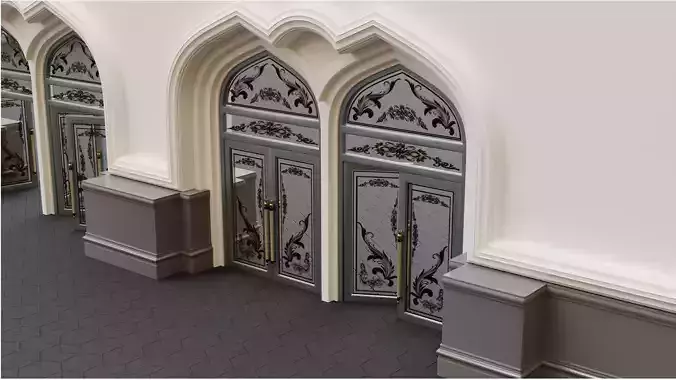 Continuous building Gates Walls and Windows pack