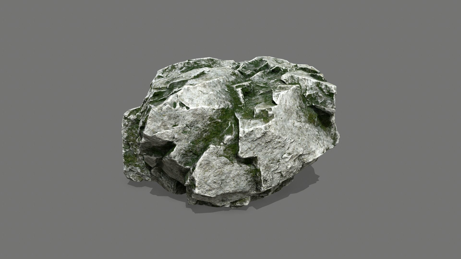 rocks rock Low-poly 3D model_16