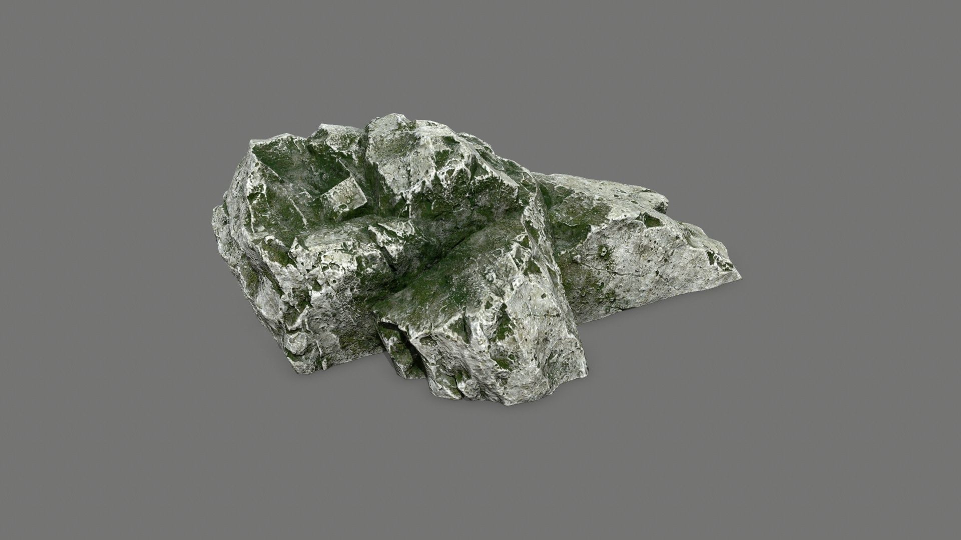 rocks rock Low-poly 3D model_2