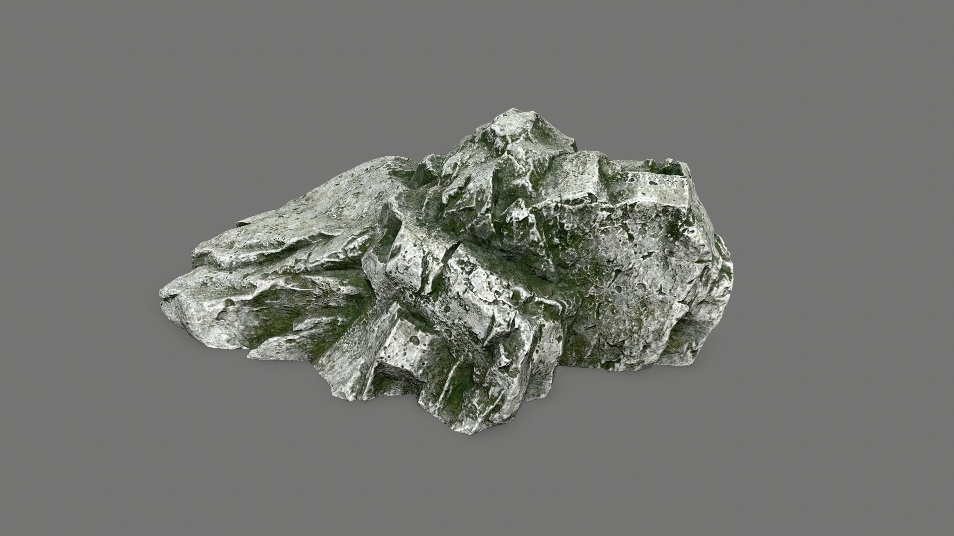 rocks rock Low-poly 3D model_3