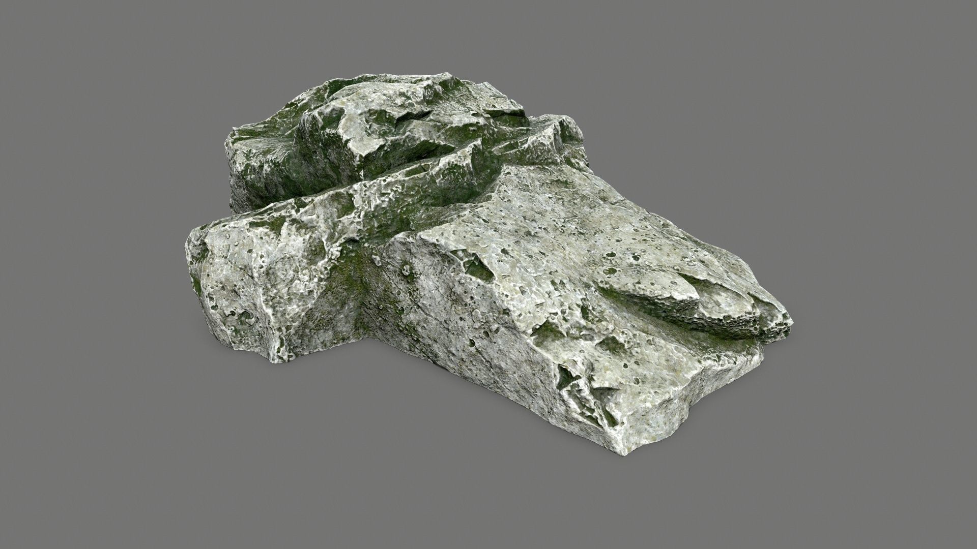 rocks rock Low-poly 3D model_1