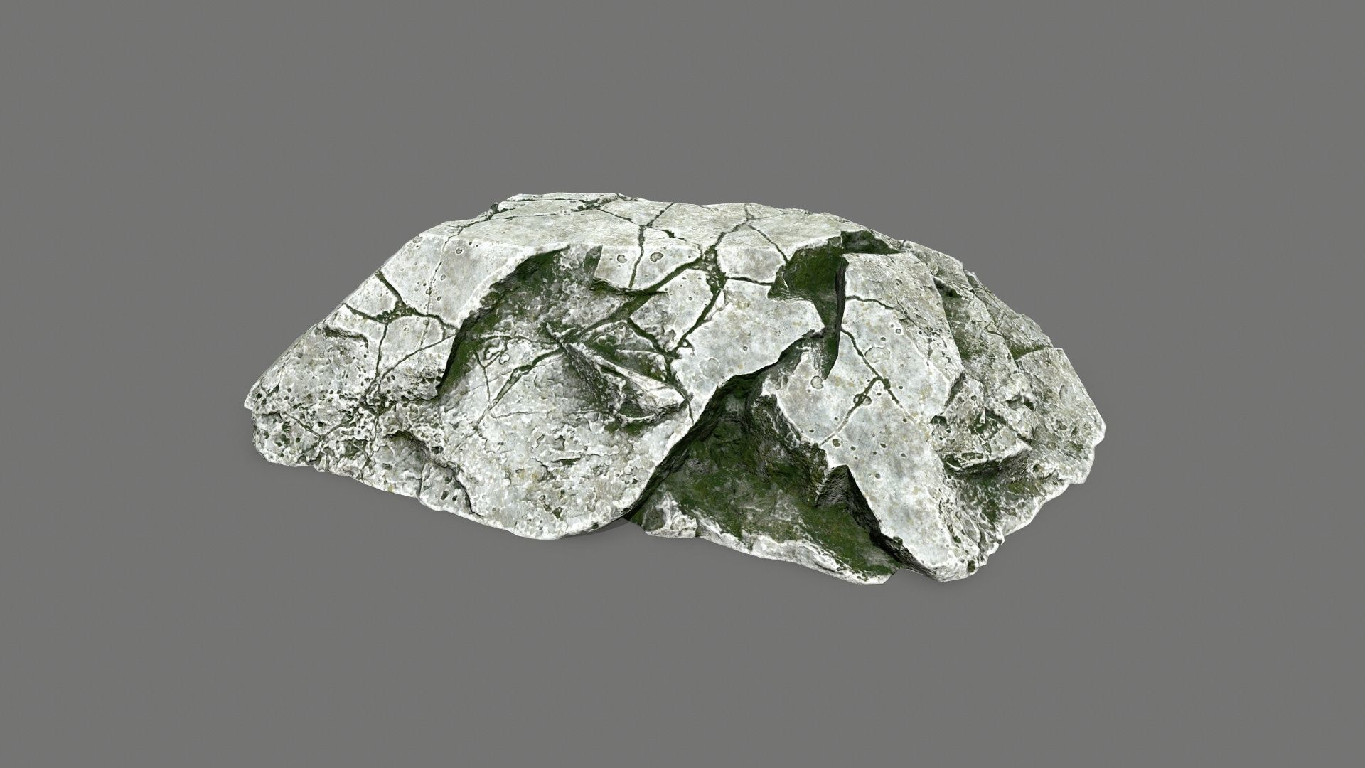 rocks rock Low-poly 3D model_9