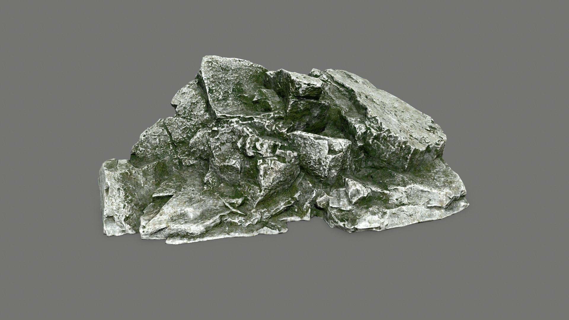 rocks rock Low-poly 3D model_5