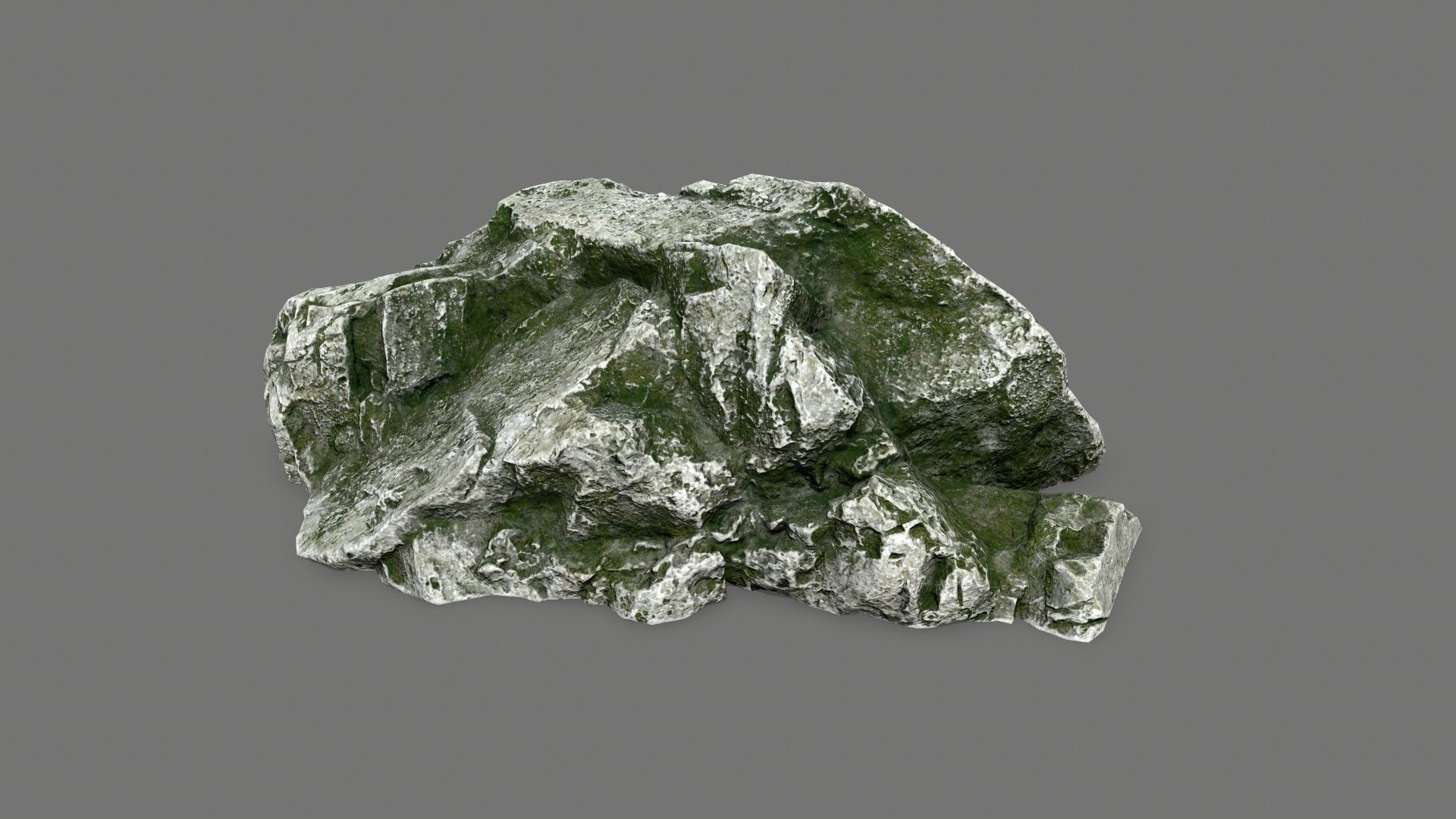 rocks rock Low-poly 3D model_8