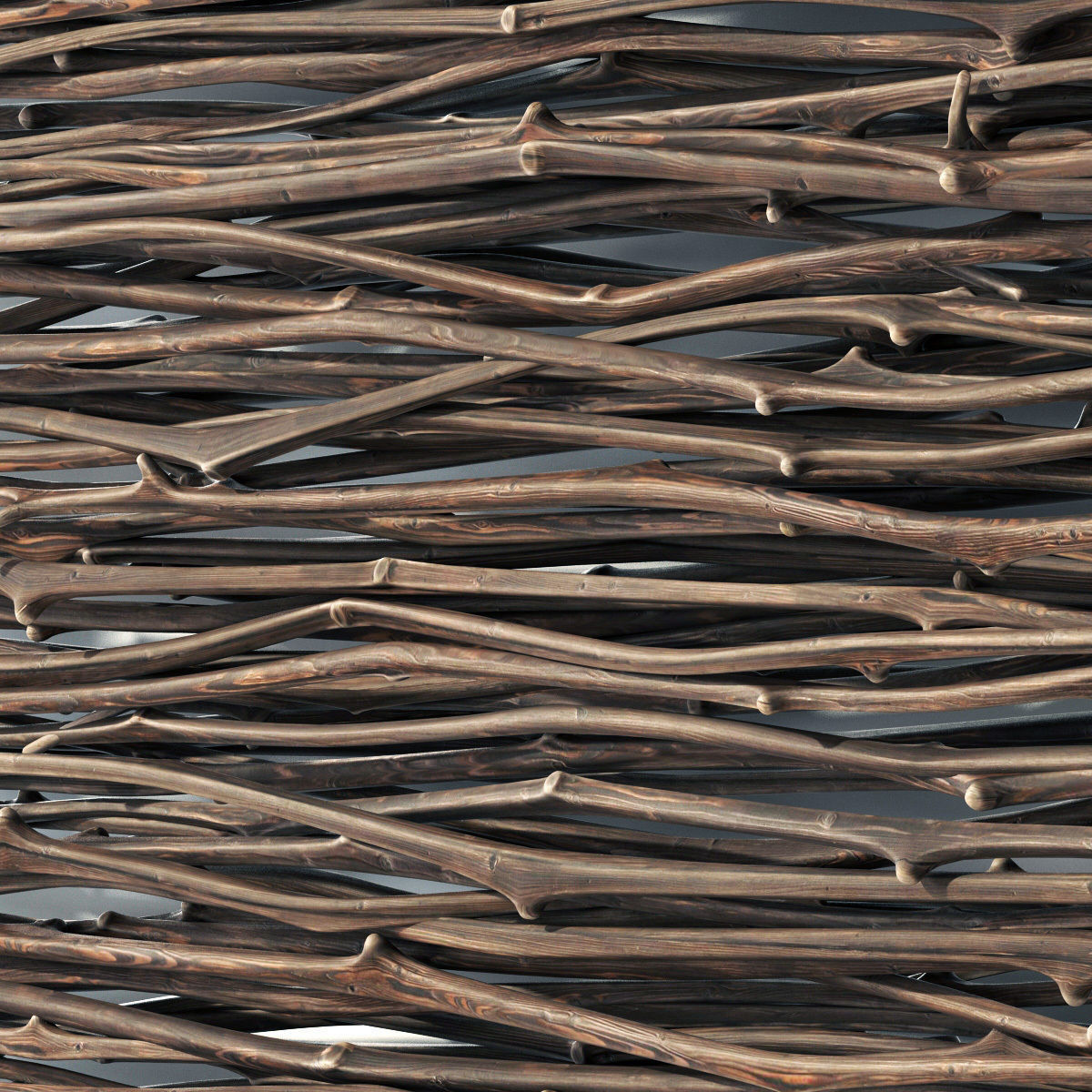 Firewood thin branch decor n1  3D model_5