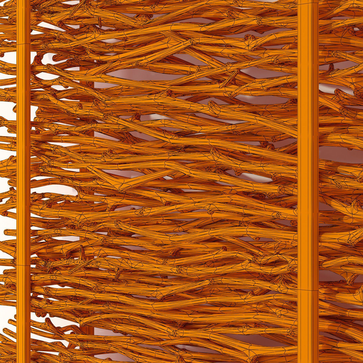 Firewood thin branch decor n1  3D model_14