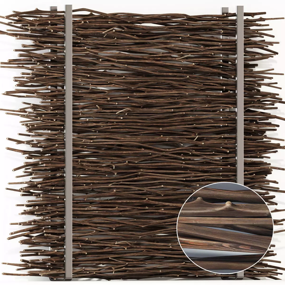 Firewood thin branch decor n1  3D model_0