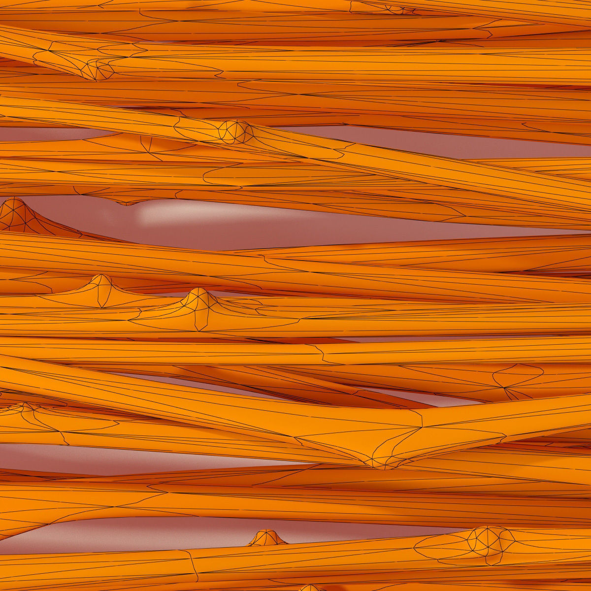 Firewood thin branch decor n1  3D model_13