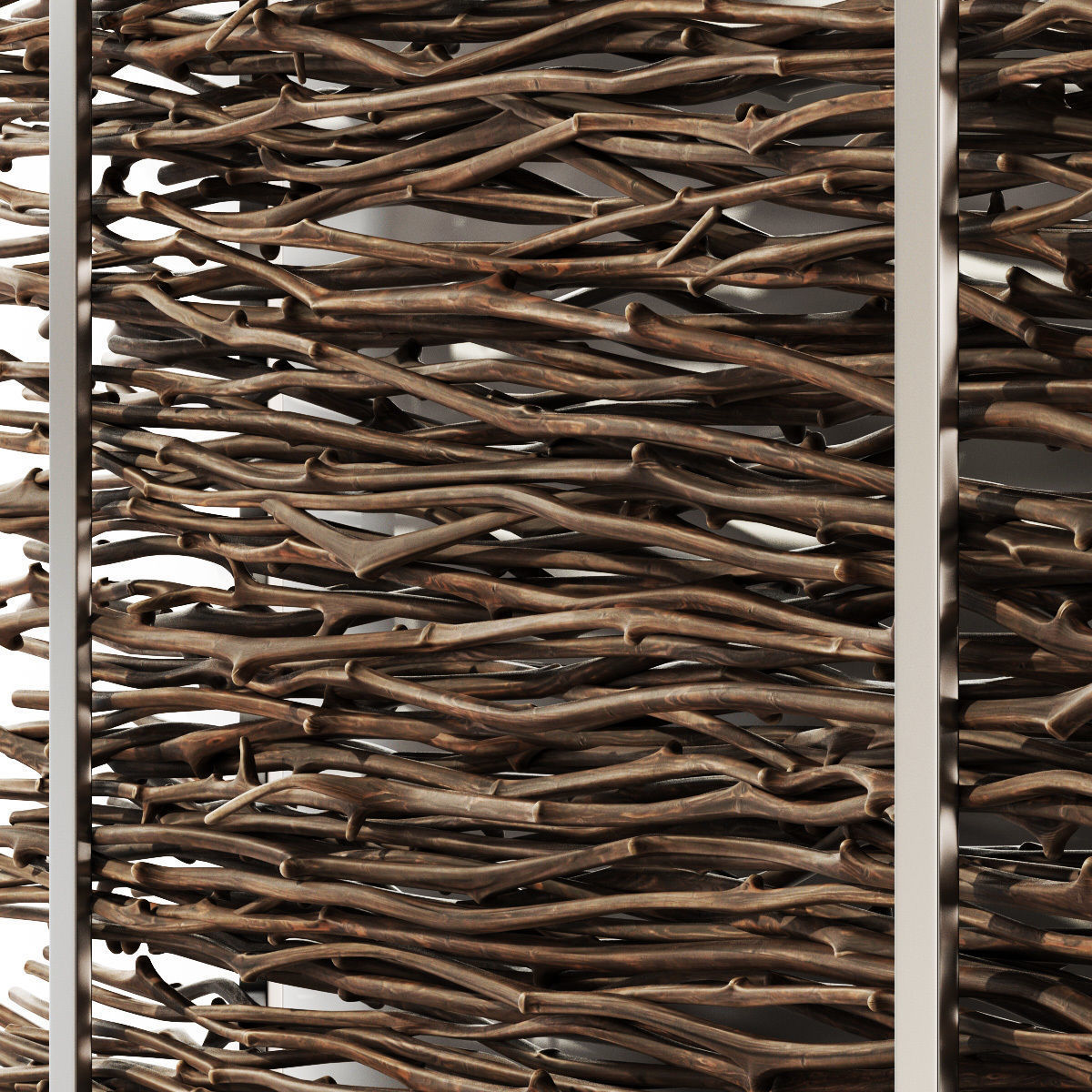 Firewood thin branch decor n1  3D model_3