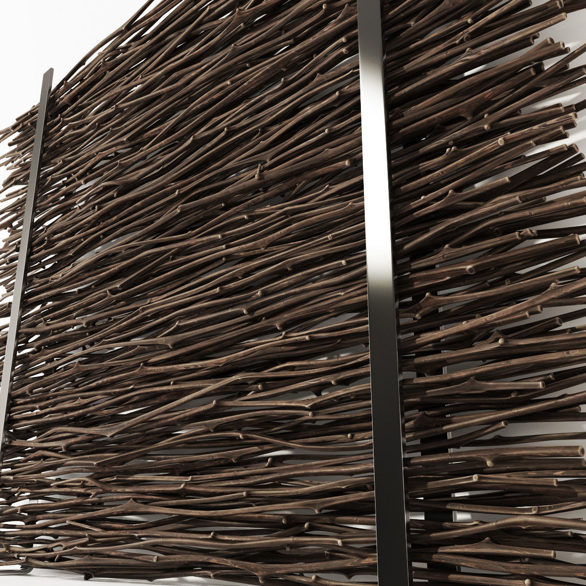 Firewood thin branch decor n1  3D model_2