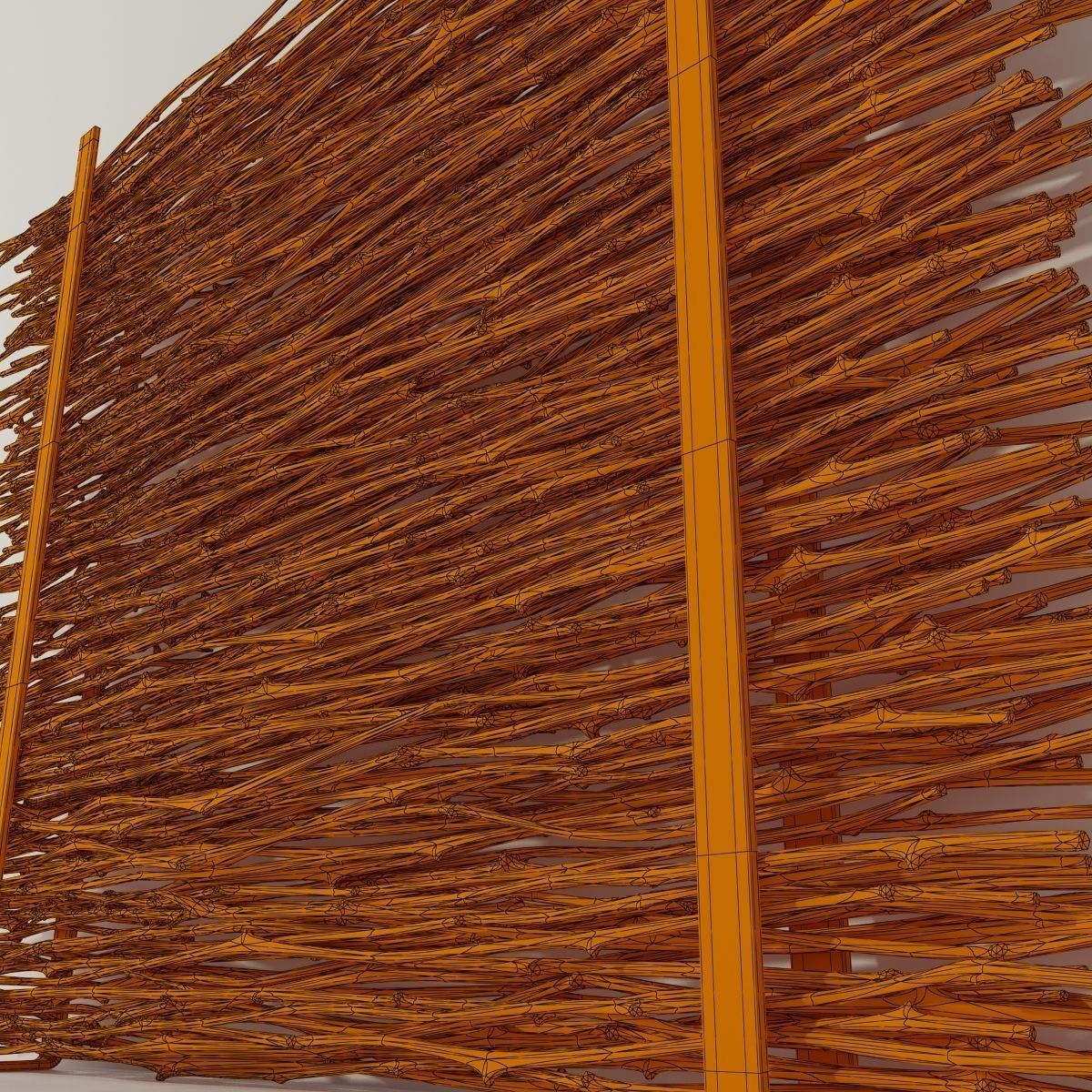 Firewood thin branch decor n1  3D model_15