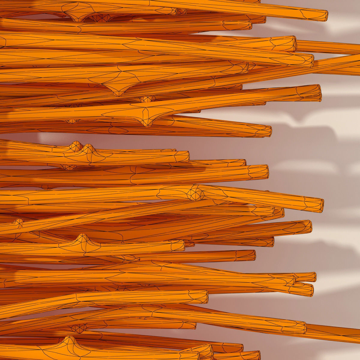 Firewood thin branch decor n1  3D model_12