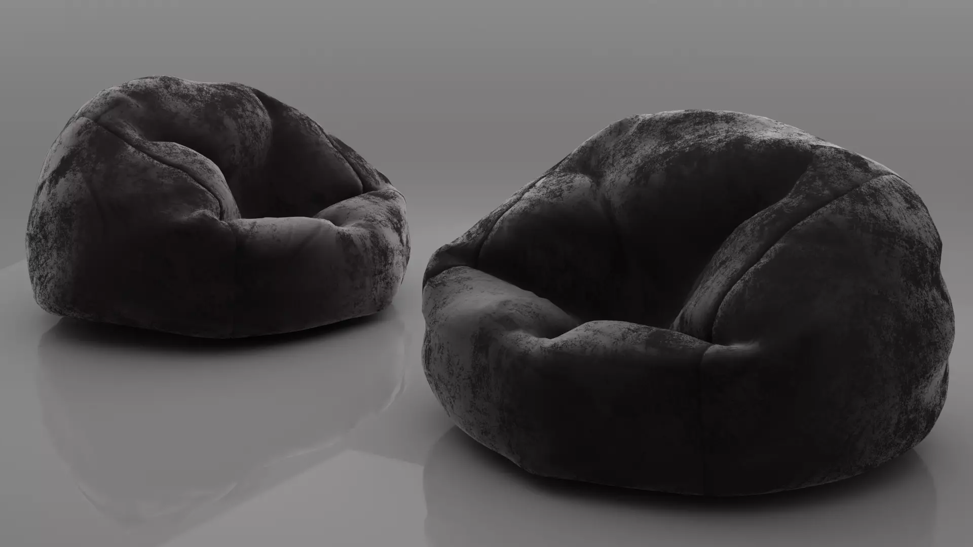 BEAN BAG Low-poly 3D model_0