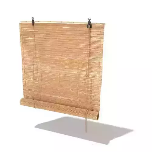 Brown wooden modern hanging shutters window blind 004 AM60