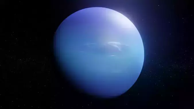 Photorealistic Neptune 4k Textures 3D Model Low-poly 3D model