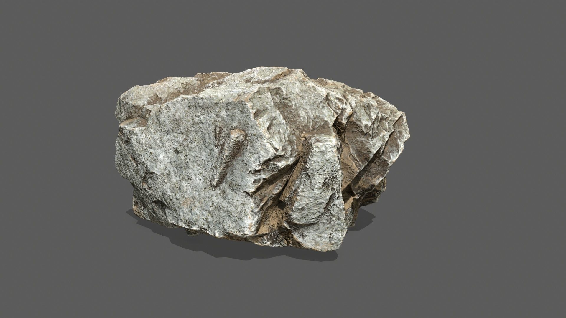 rocks silver rock Low-poly 3D model_18