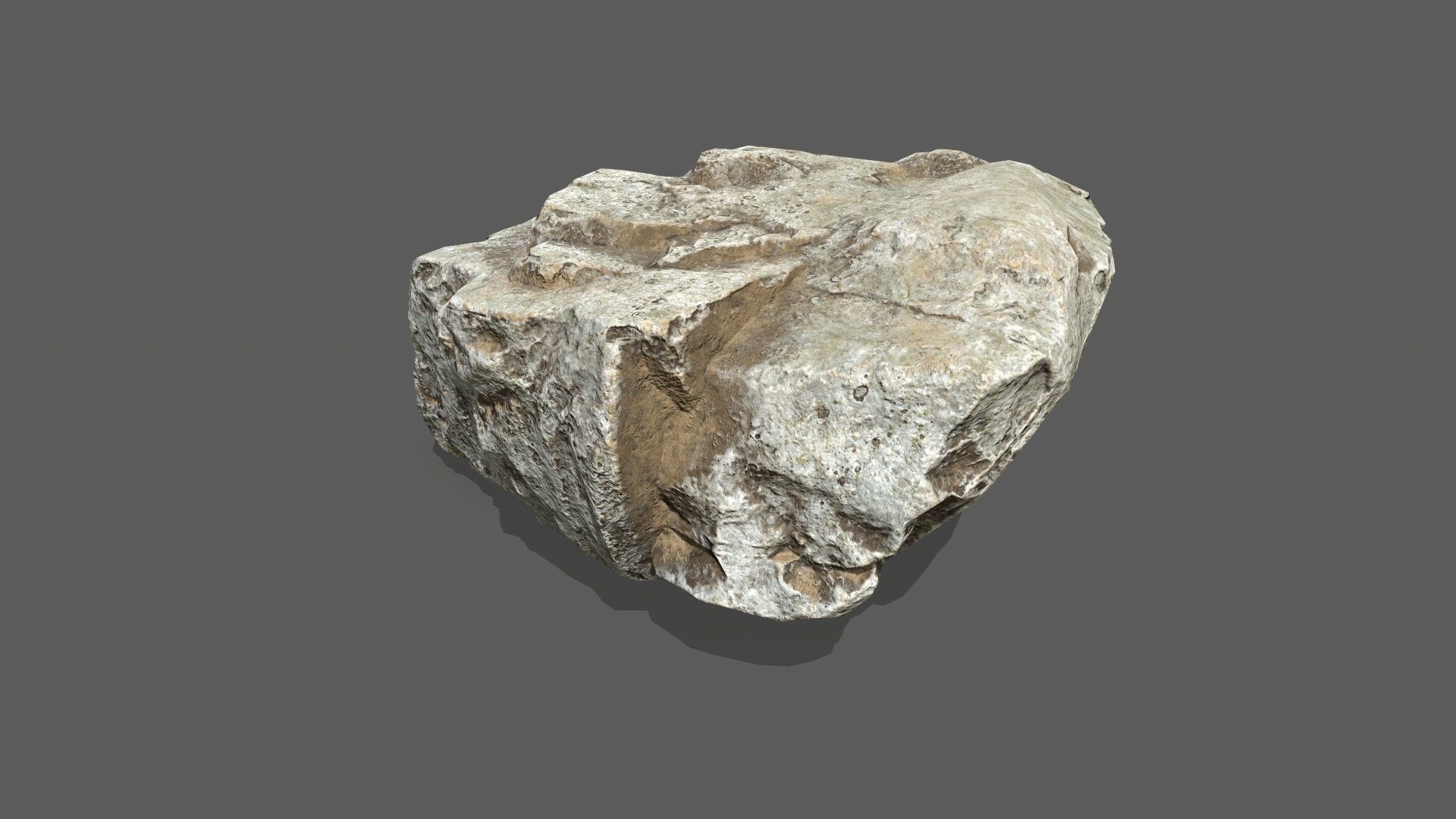 rocks silver rock Low-poly 3D model_16