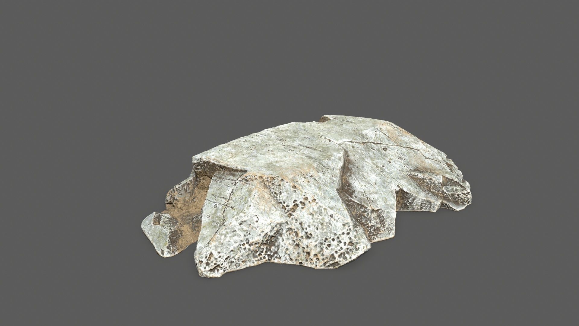 rocks silver rock Low-poly 3D model_12