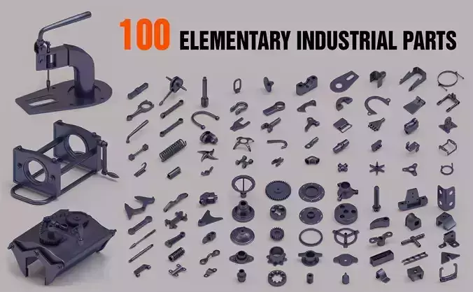 100 elementary industrial parts