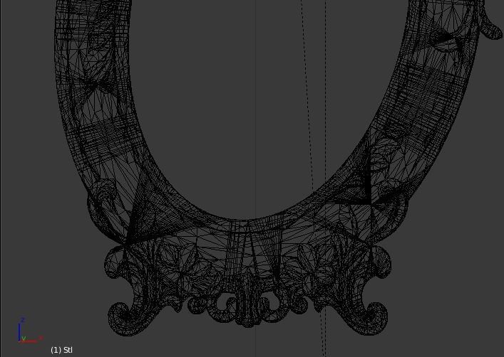 Frame mirror 3D model 09 3D print model_5