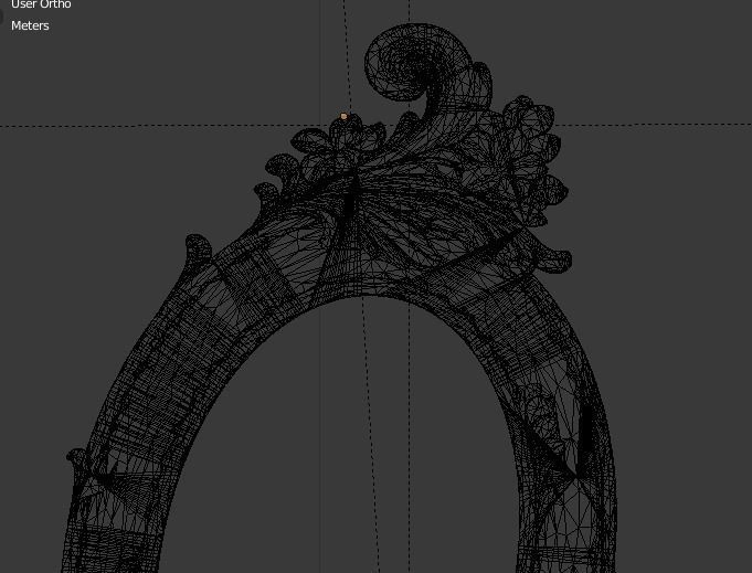 Frame mirror 3D model 09 3D print model_4