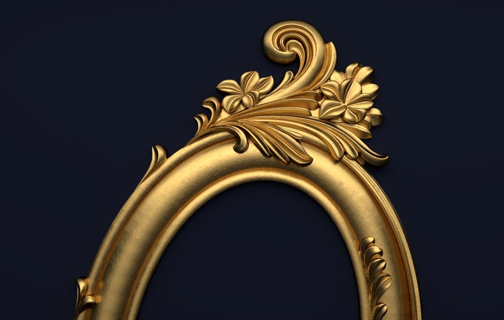 Frame mirror 3D model 09 3D print model_2