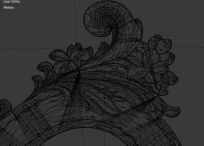 Frame mirror 3D model 09 3D print model_6