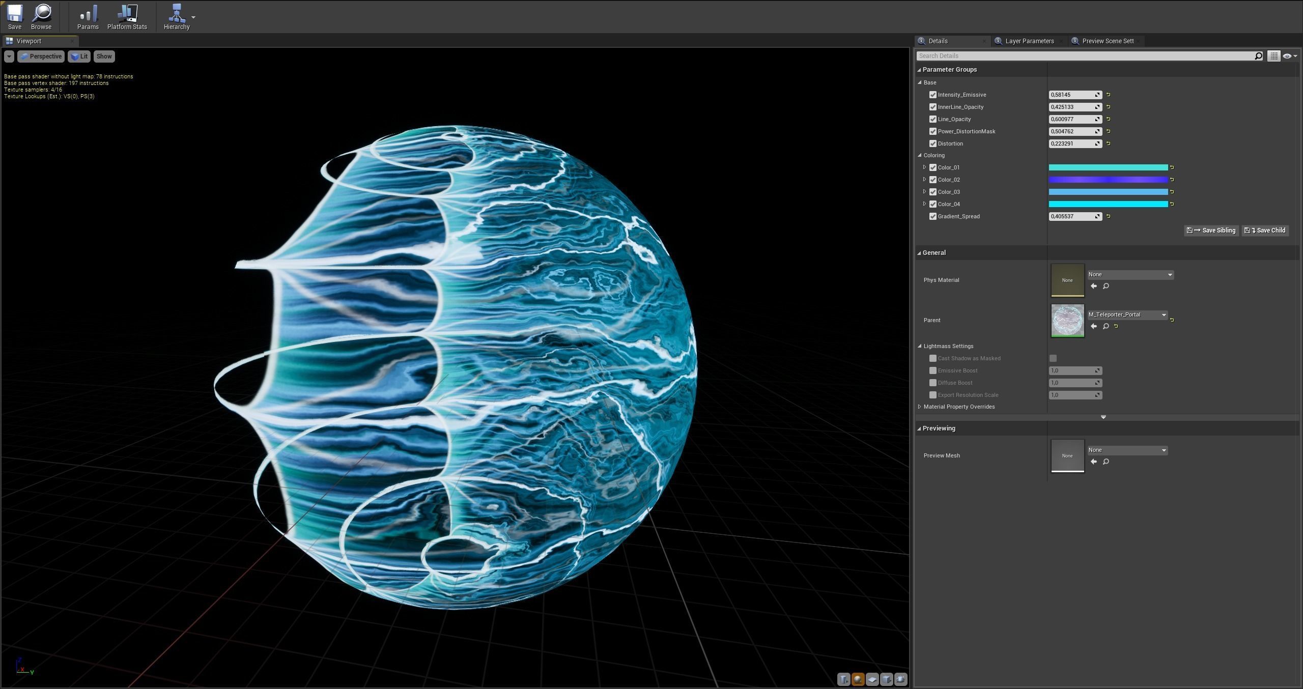 Teleporter futuristic device with lights Low-poly 3D model_12