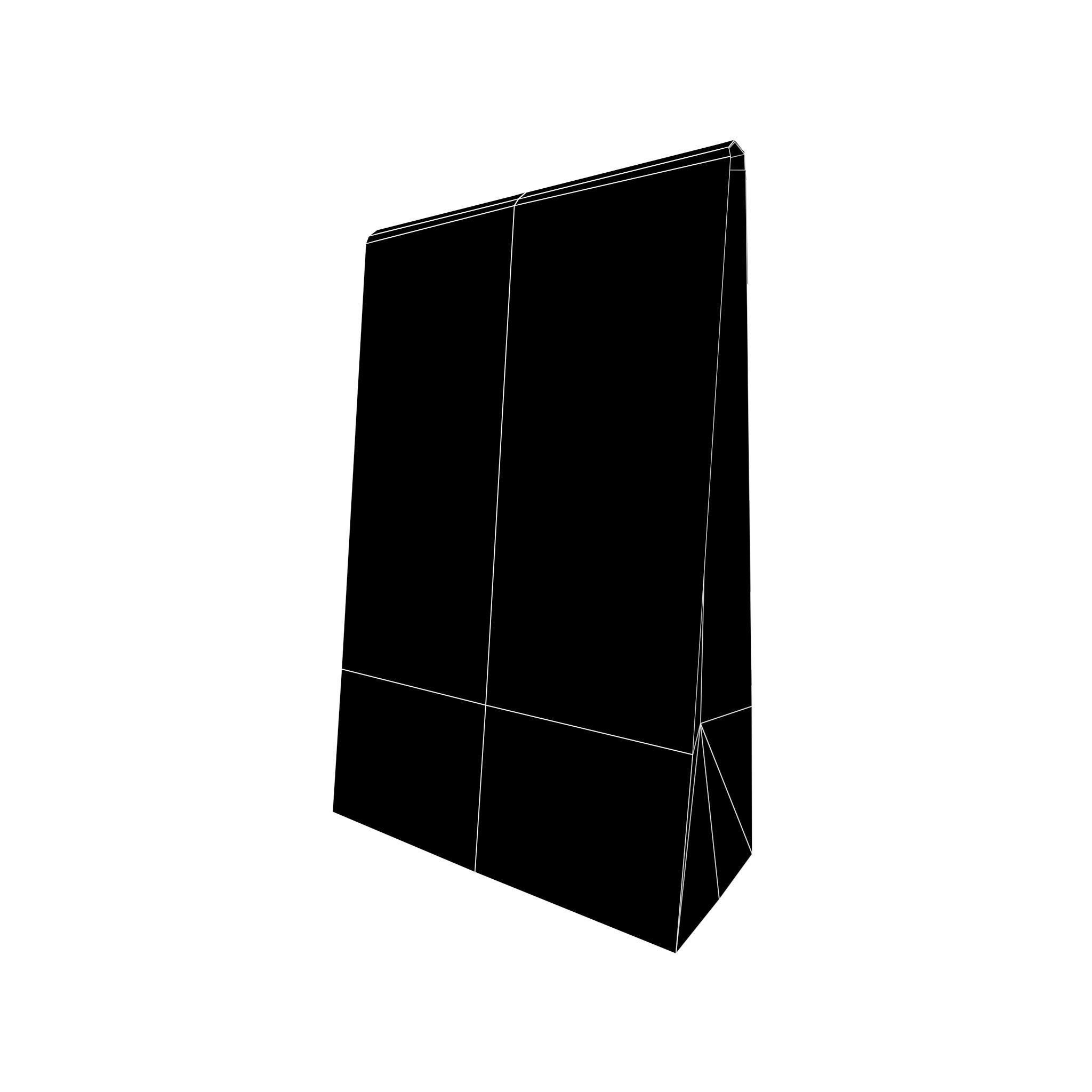 Paper Bag v2 003 Low-poly 3D model_5