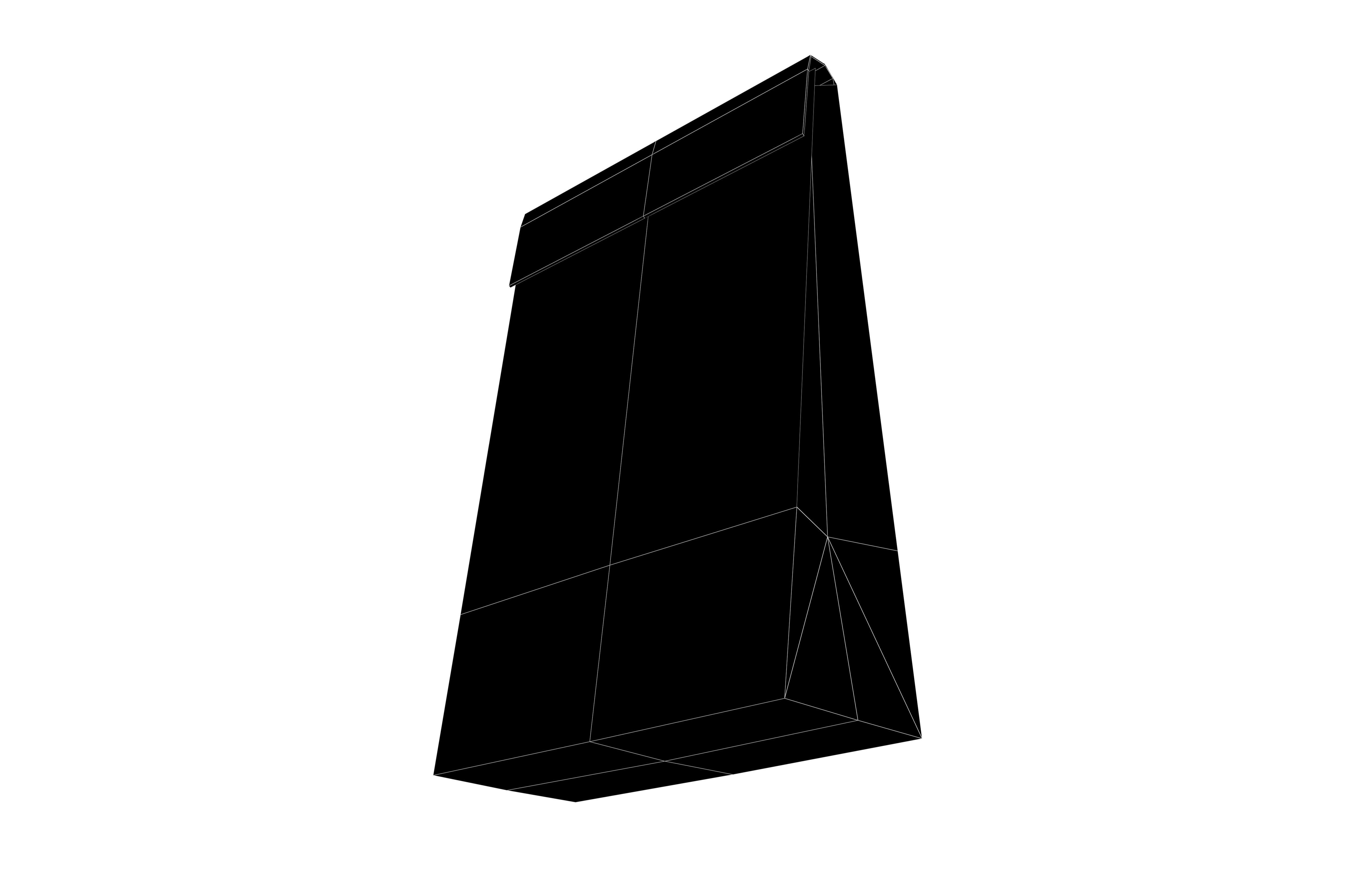 Paper Bag v2 003 Low-poly 3D model_7