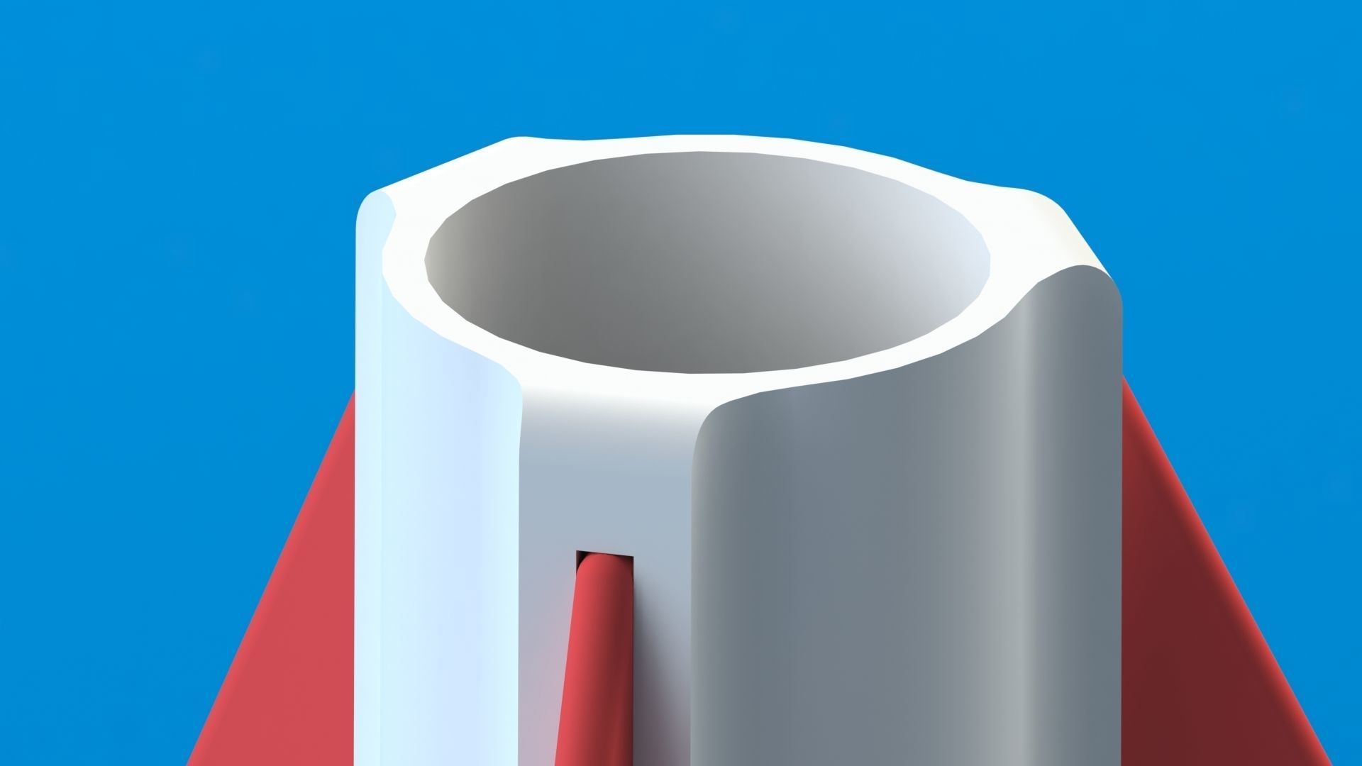 E9-6 E-class single stage model rocket engine Stand for launch 3D print model_5