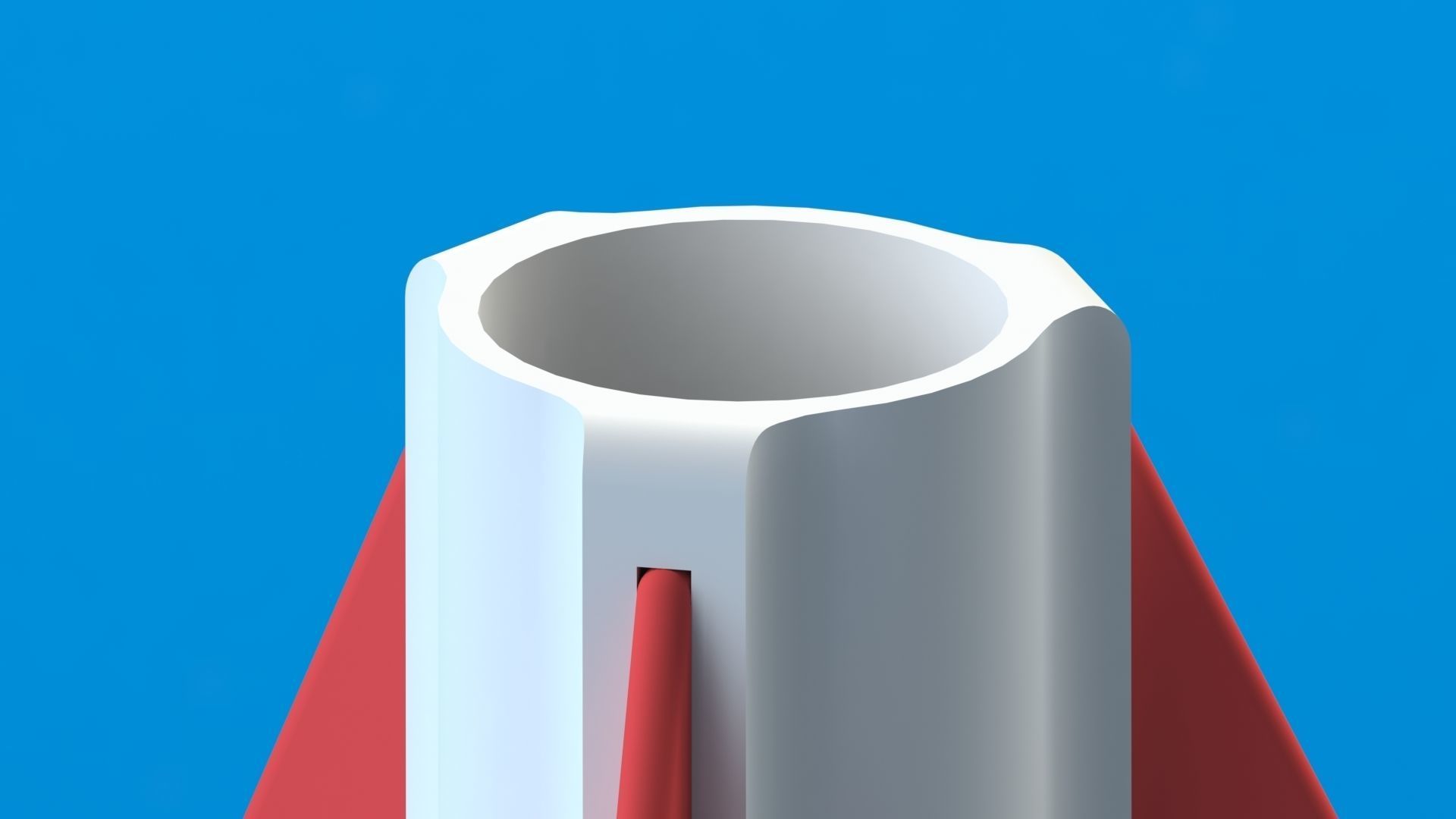 E9-6 E-class single stage model rocket engine Stand for launch 3D print model_2