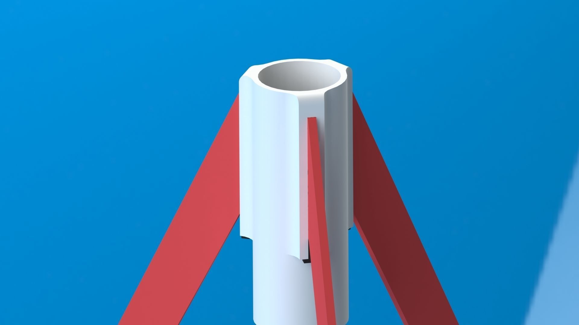 E9-6 E-class single stage model rocket engine Stand for launch 3D print model_3