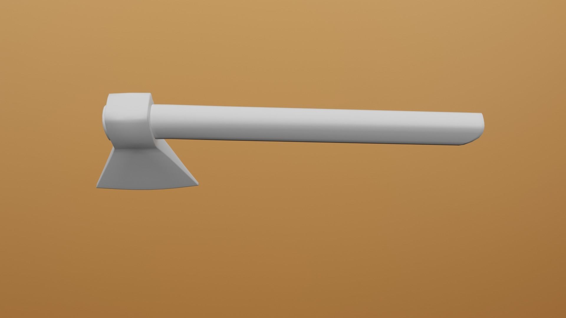 Rusty Axe tool 3D model_8