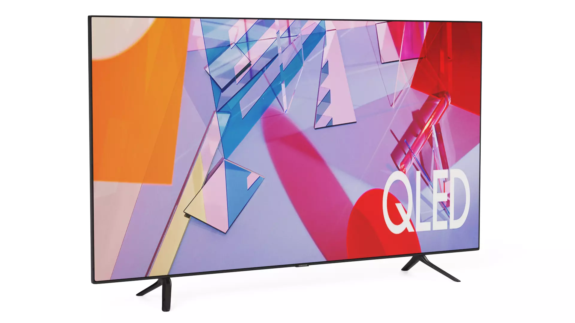 Samsung 55 Inchi Q60T QLED 4K Smart TV 3D model_0