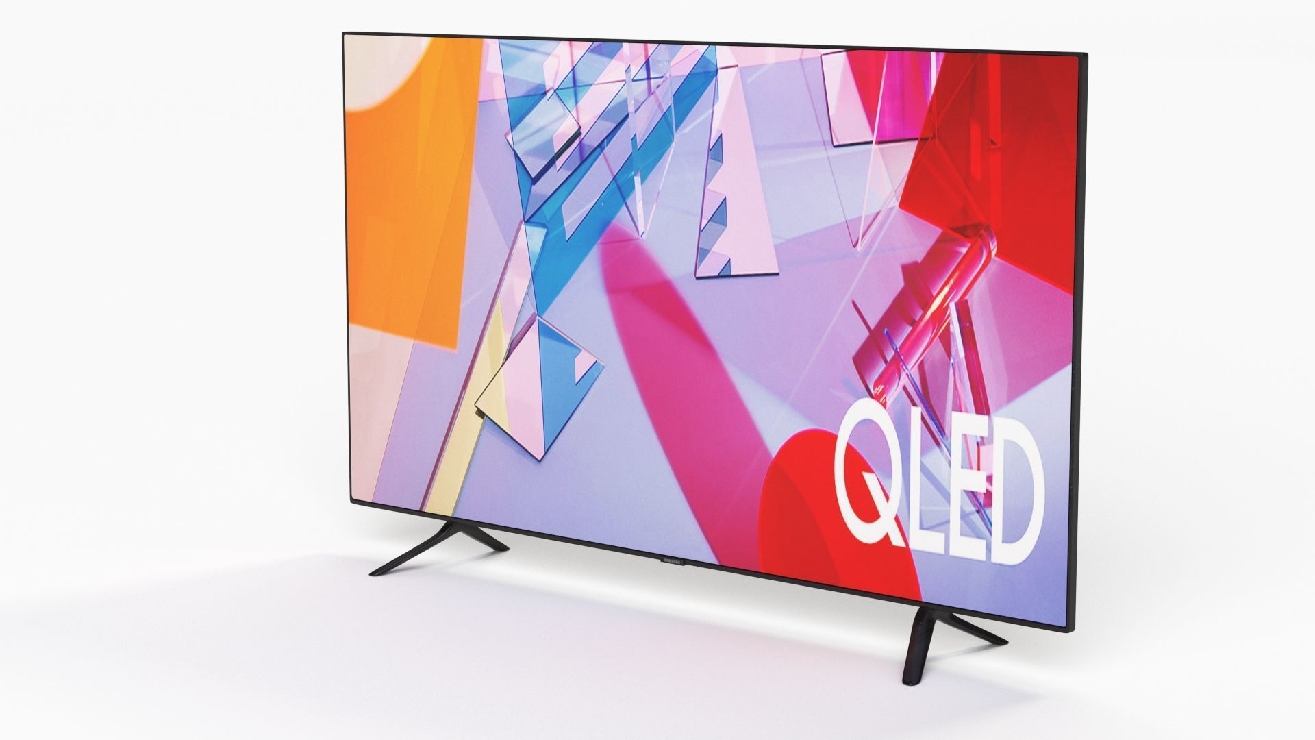Samsung 55 Inchi Q60T QLED 4K Smart TV 3D model_28