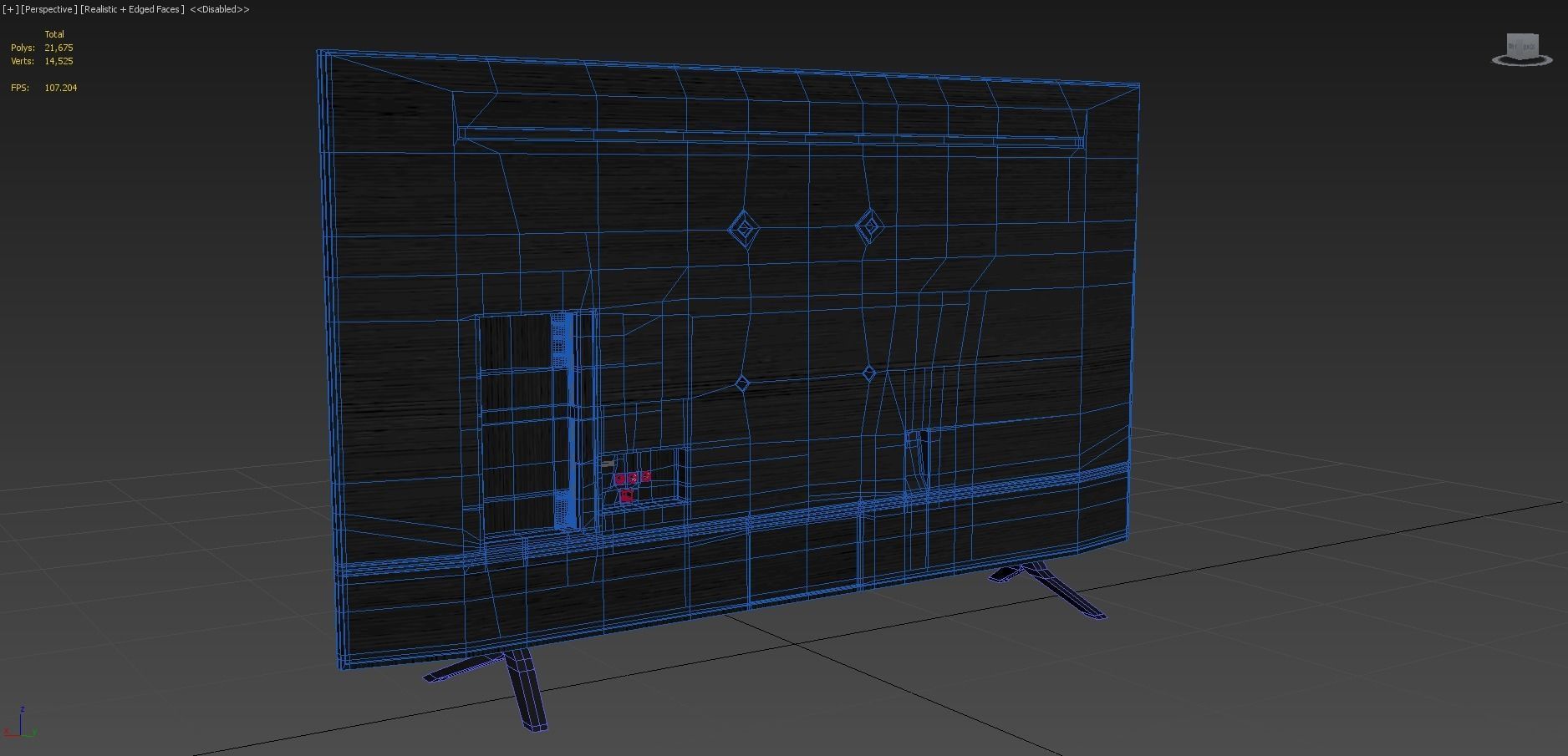 Samsung 55 Inchi Q60T QLED 4K Smart TV 3D model_5