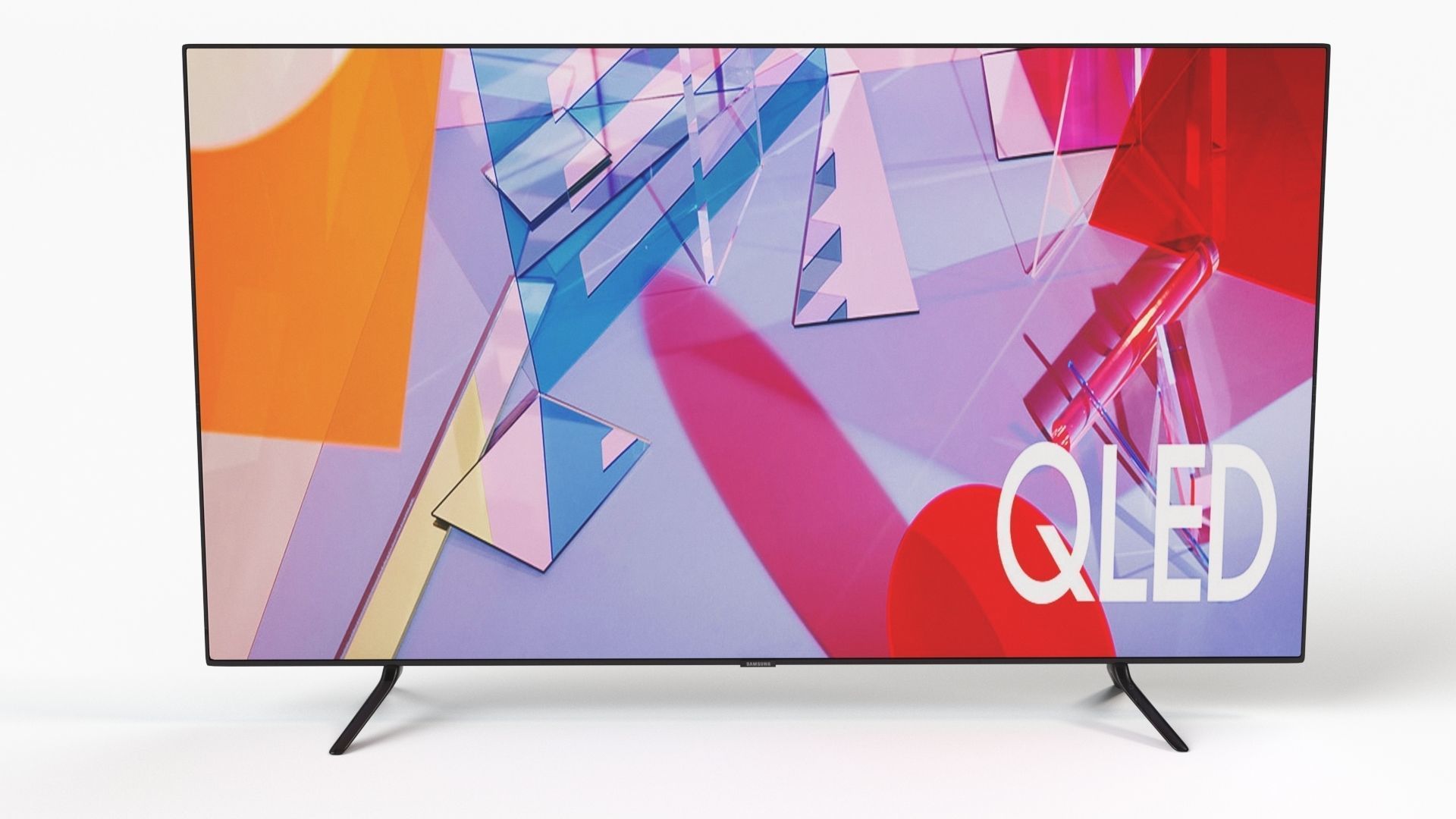 Samsung 55 Inchi Q60T QLED 4K Smart TV 3D model_11