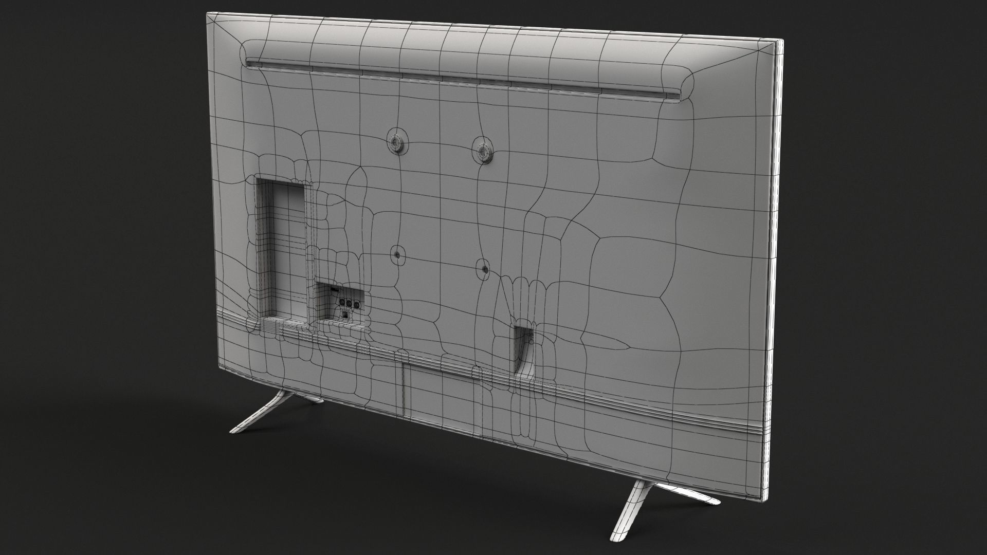 Samsung 55 Inchi Q60T QLED 4K Smart TV 3D model_8