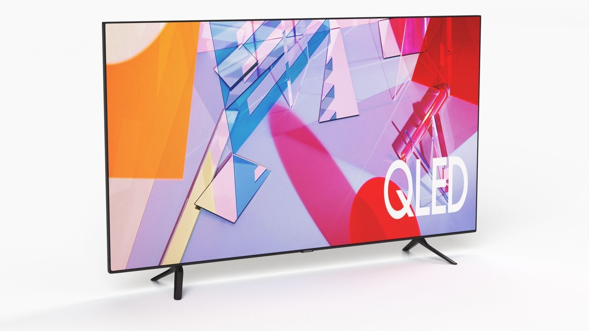 Samsung 55 Inchi Q60T QLED 4K Smart TV 3D model_32