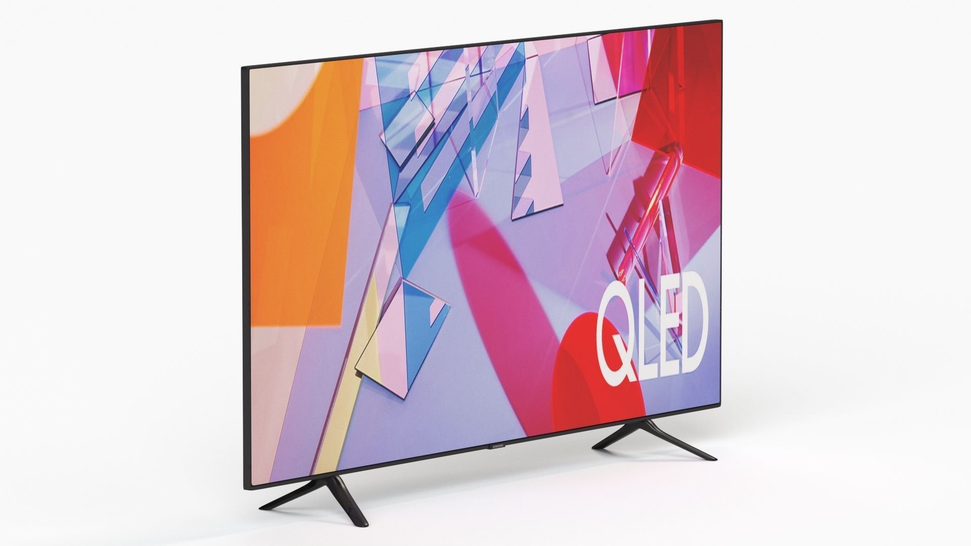 Samsung 55 Inchi Q60T QLED 4K Smart TV 3D model_15
