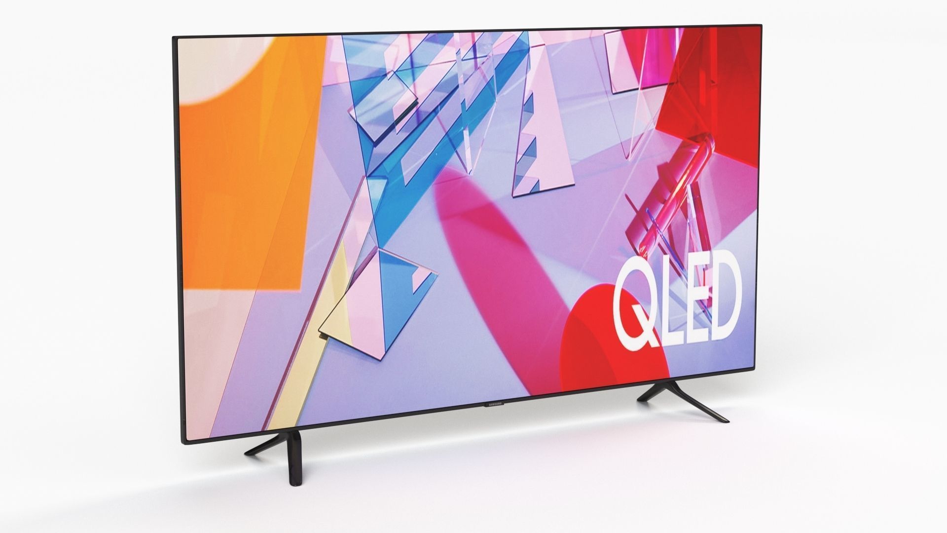 Samsung 55 Inchi Q60T QLED 4K Smart TV 3D model_33