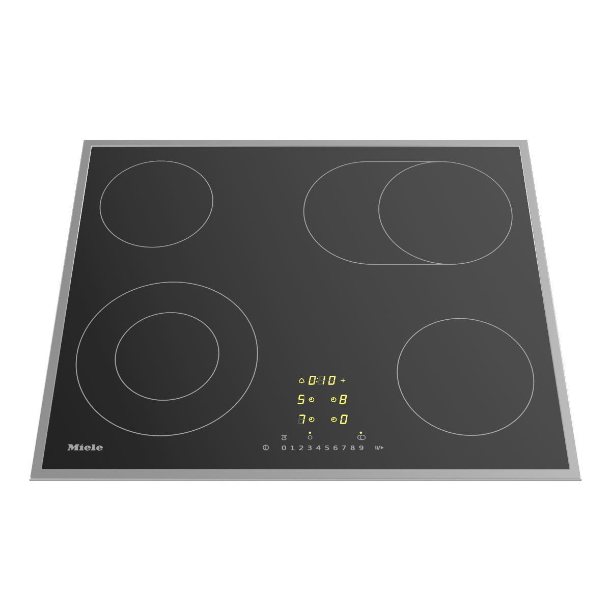 Ceramic electric hob KM 6540 FR 600 mm by MIELE 3D asset