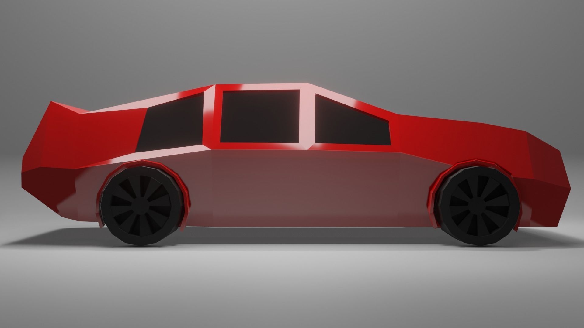 Low poly car Low-poly 3D model_1