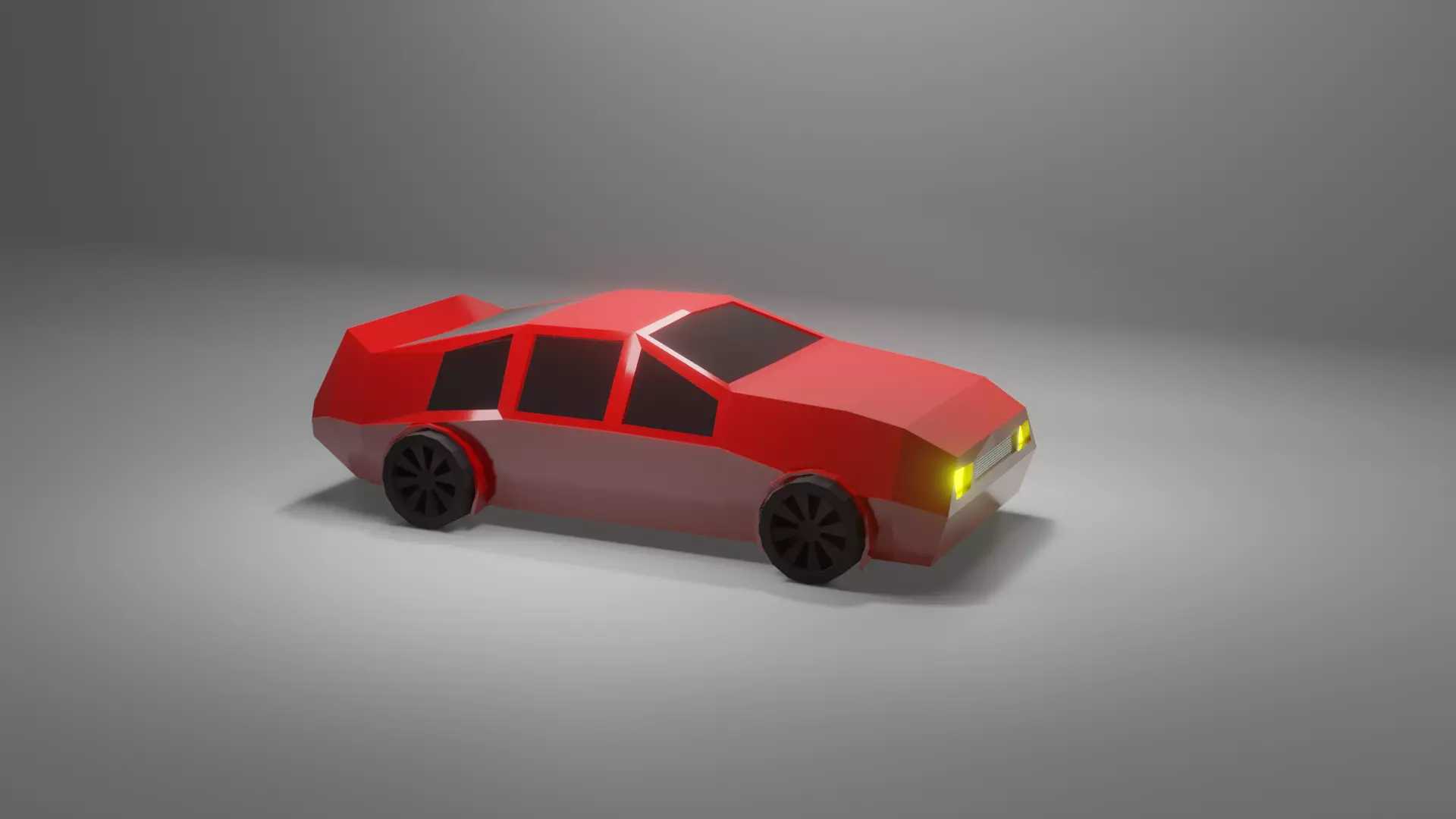 Low poly car Low-poly 3D model_0