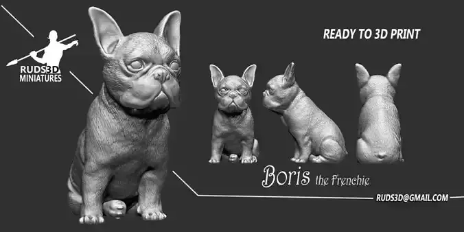 Frenchie Bulldog 3D print model