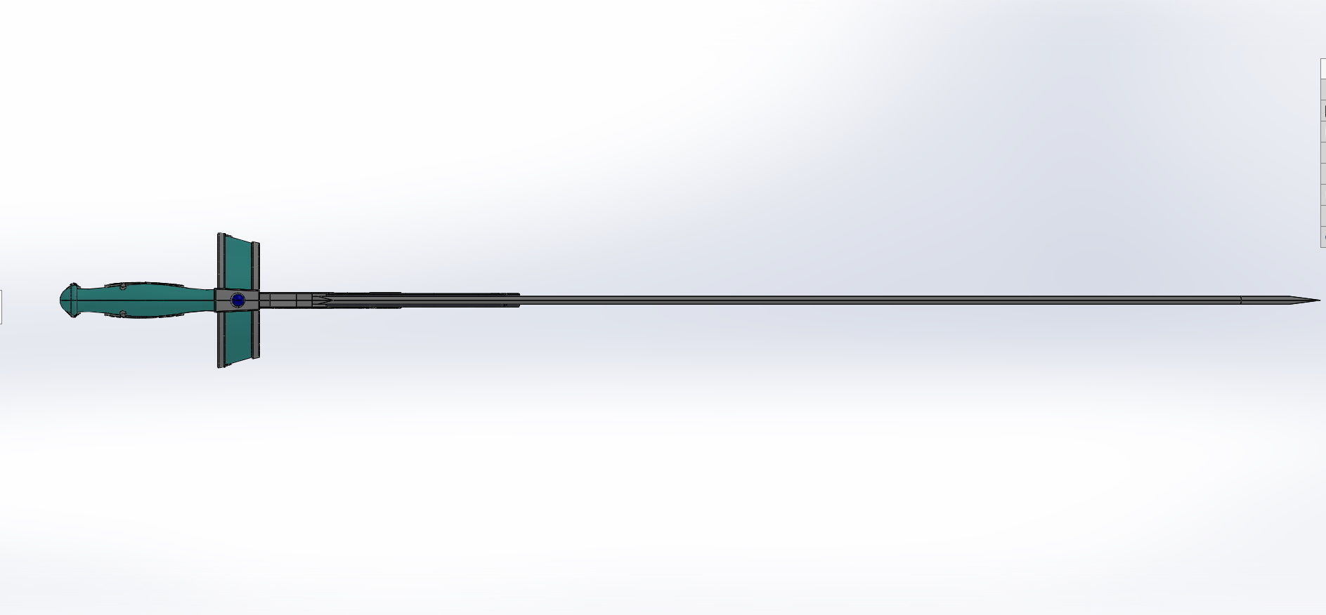 Asunas Rapier SAO 1 to 1 3D print model 3D print model_1